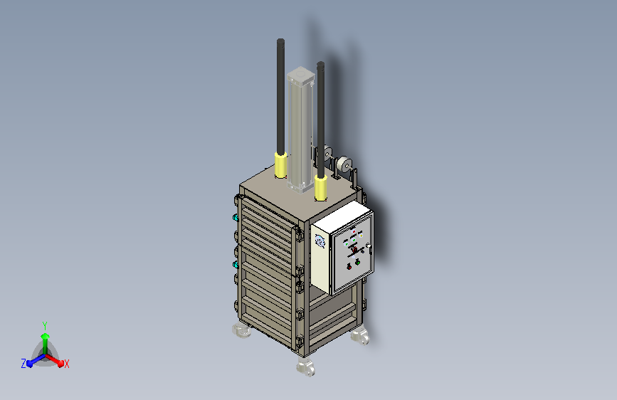 垂直式废物压缩机
