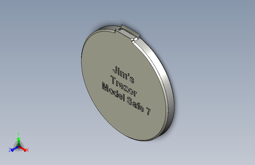 存储功能的Trezor T容器