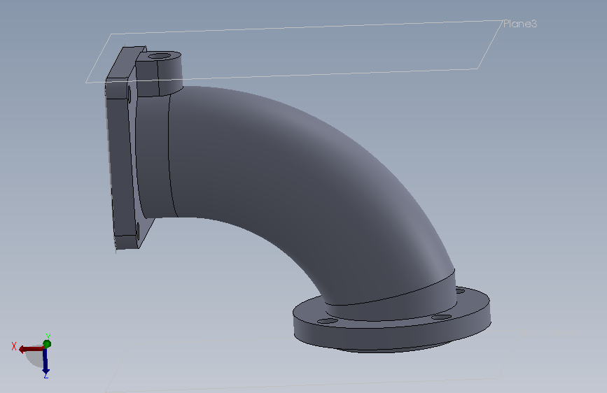 带法兰的90度弯头