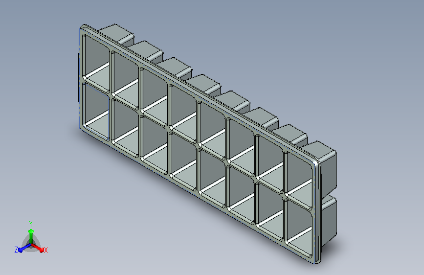 带隔层的冰块托盘