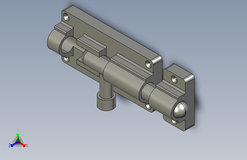 带滑动无锁扣的闩锁