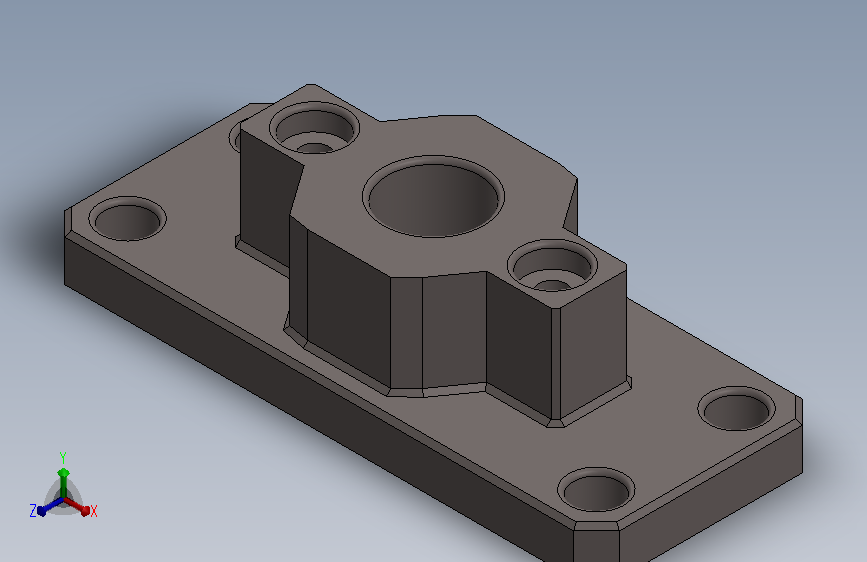 带中心孔的轴承底座