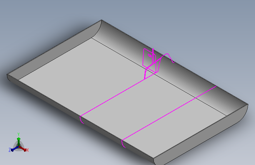 带主切面的塑料件