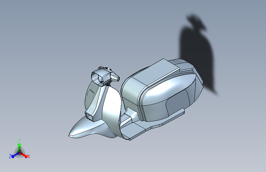 调整尺寸的摩托车模型