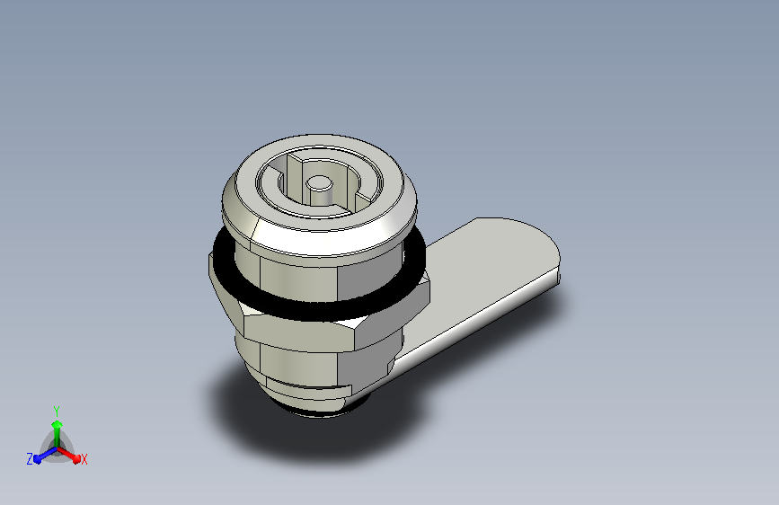 4727 w-3毫米通用管状锁。翼形管键