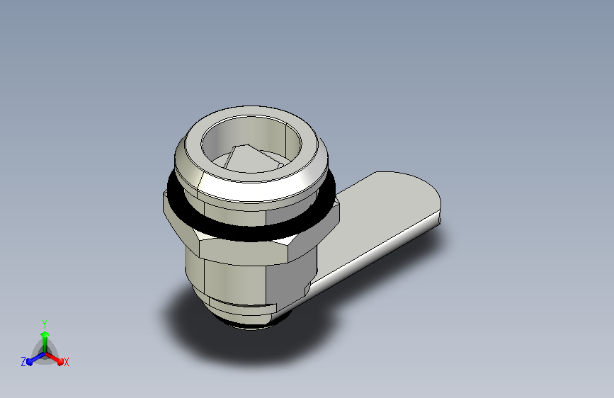 4727t-6mm通用管状锁。三角形插入键