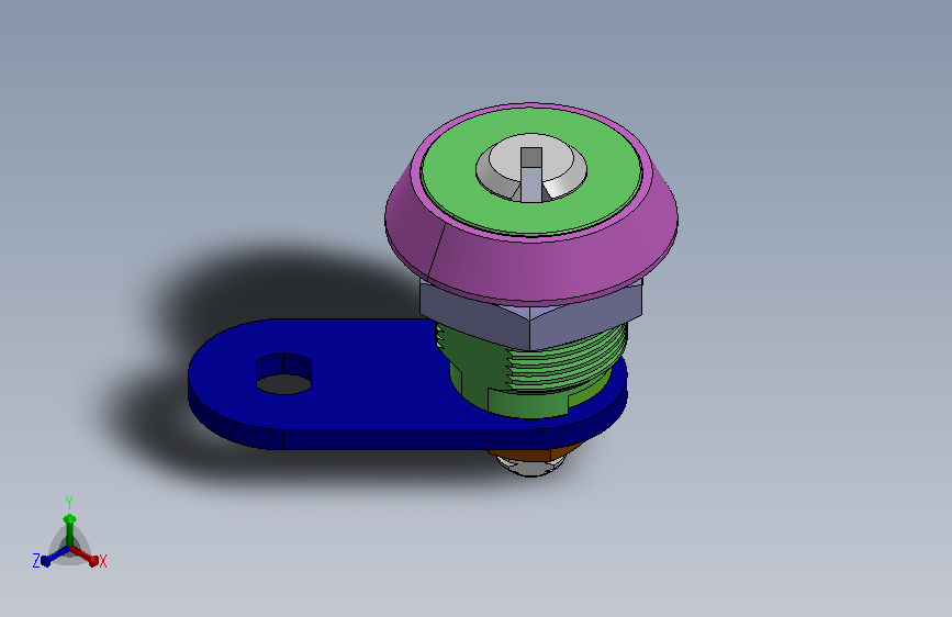 TM-608 鋅合金圓鎖