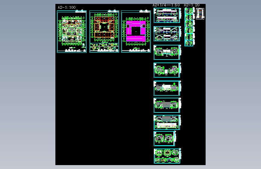 Ａ户型四合院仿古建筑设计图-- 773012-20