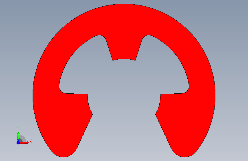 A0006129-E-RING(ETW) (仅限CREO)外卡簧 正面视图