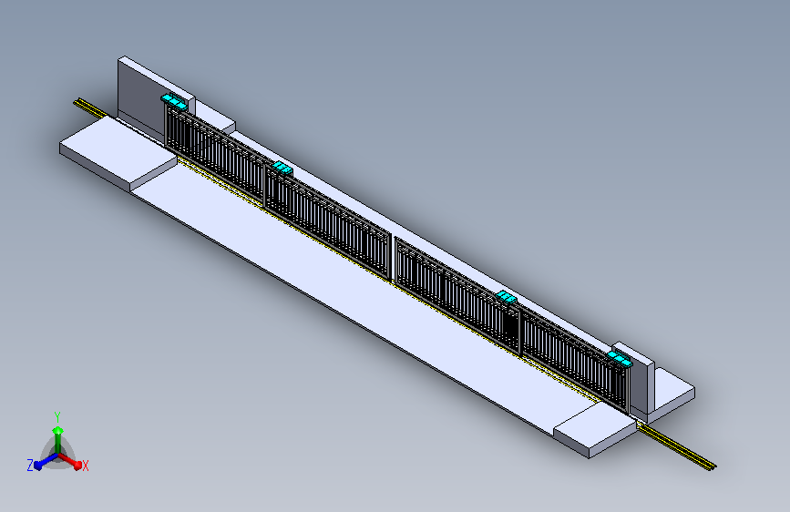 伸缩式滑动闸门