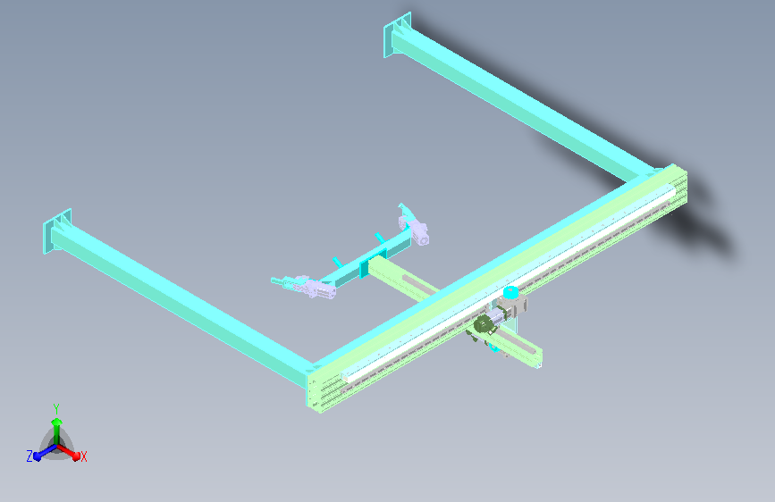 2轴齿轮齿条桁架机械手