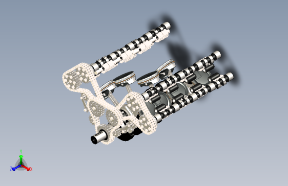 7缸发动机活塞连杆总成