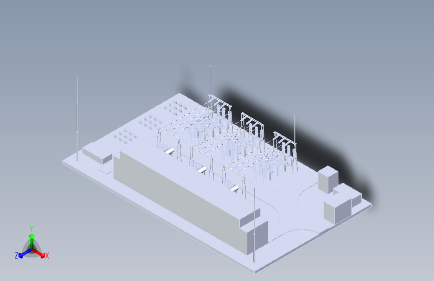 110kV变电站整体示意图