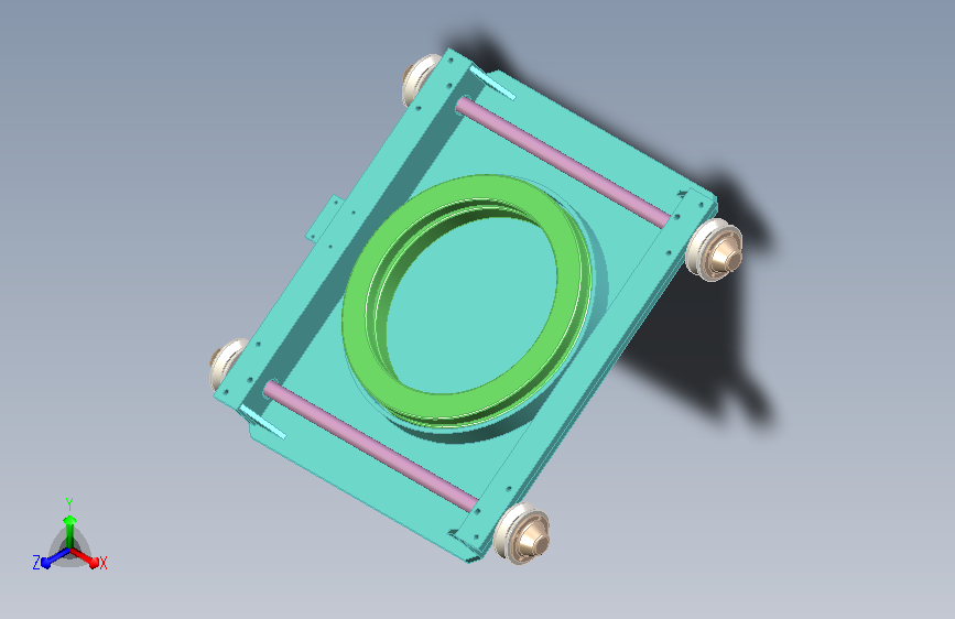 360°旋转超低行走小车