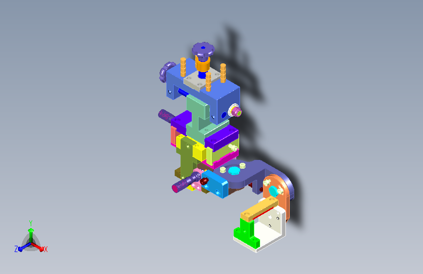 CCD支架自由度调节机构