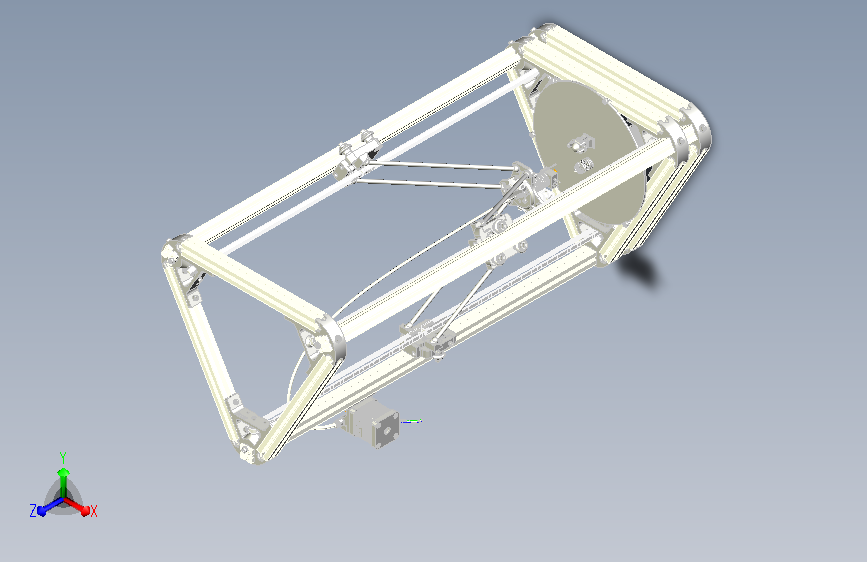 kossel800 3D打印机全套完整模型图