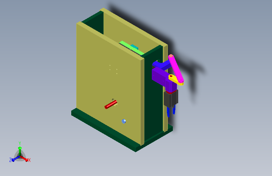 N型轨迹机械手 可转向的凸轮机械手