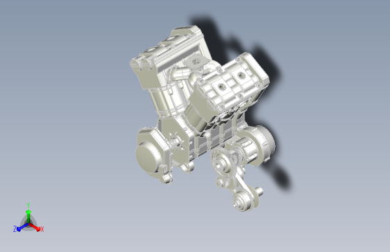 V4摩托车发动机