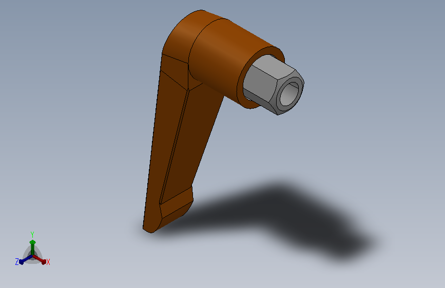 M10可调位铝手柄(内牙)