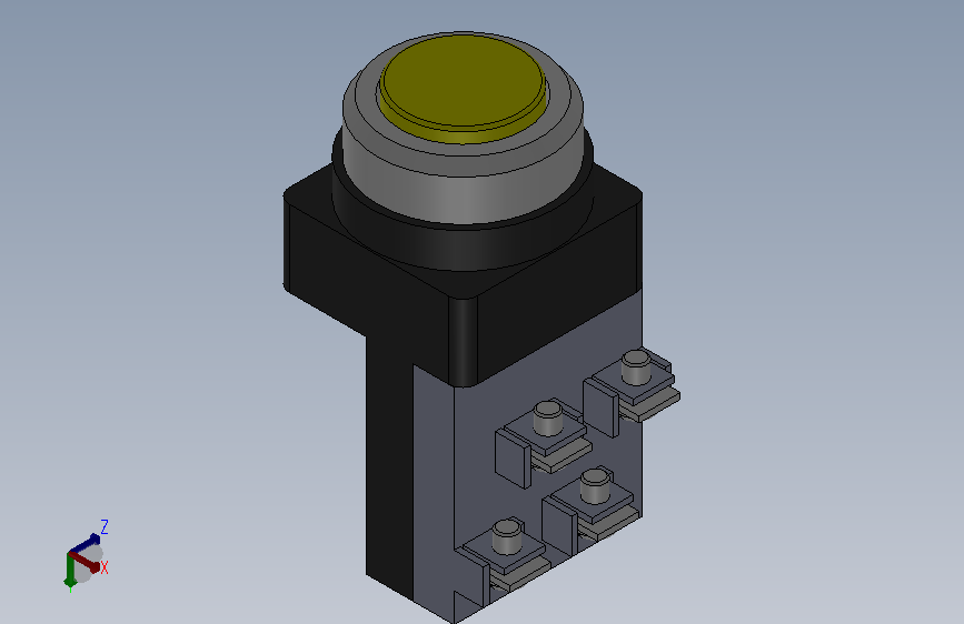 平头按钮（黄）