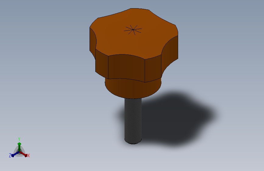 五星把手(外牙)M6X25