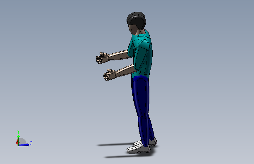 17YM人体模型站姿