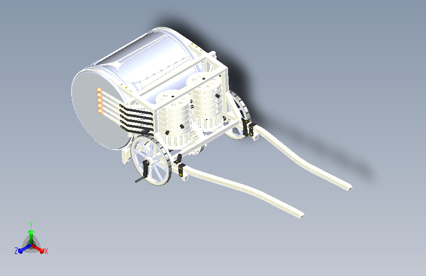 达芬奇草图复原机械战鼓