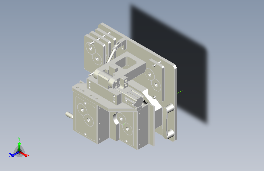 大灯内反光镜灯泡座打螺钉夹具
