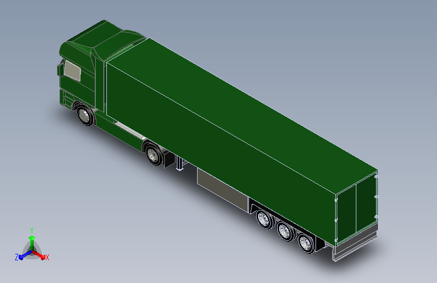 大型货运车3D模型