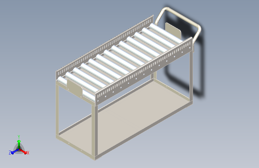 带滚筒的移动台车