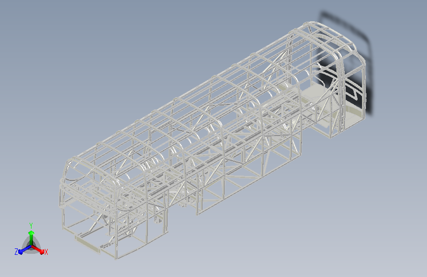大型公交客车骨架