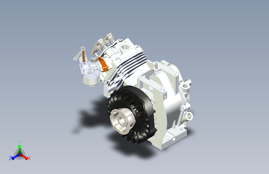 单缸四冲汽油发动机