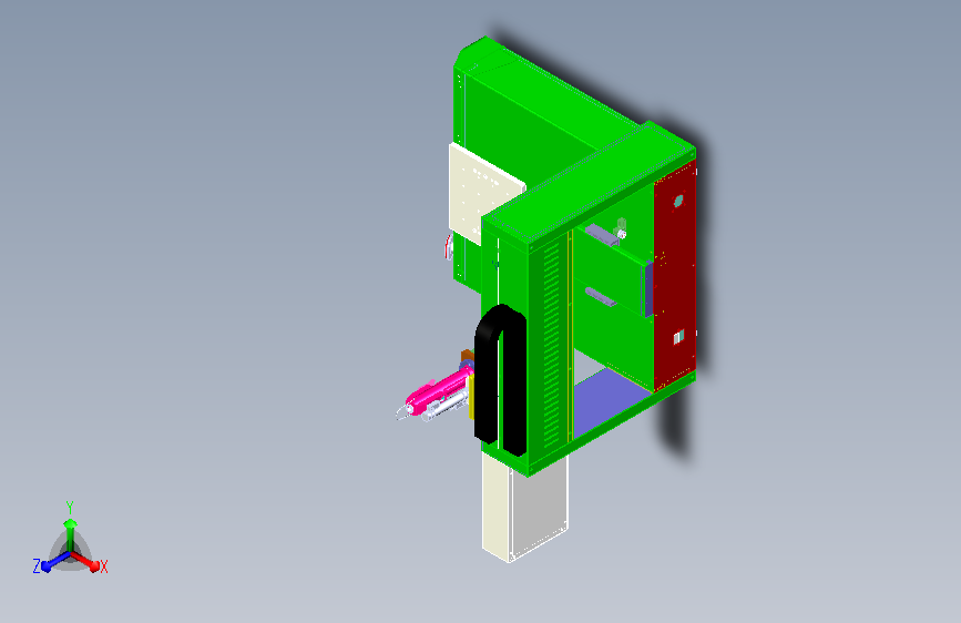 典型XYZ台式三轴螺丝机，吹气式锁螺丝机