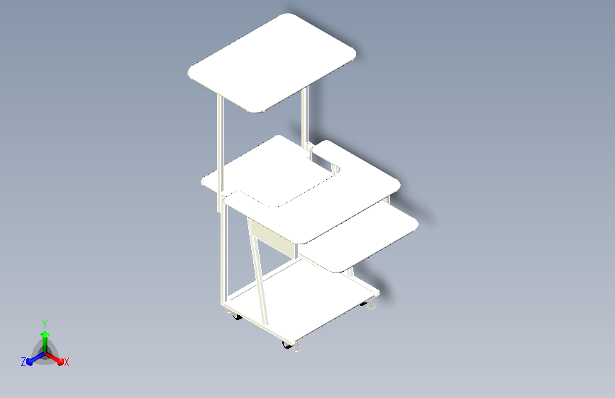 电脑桌设计图纸