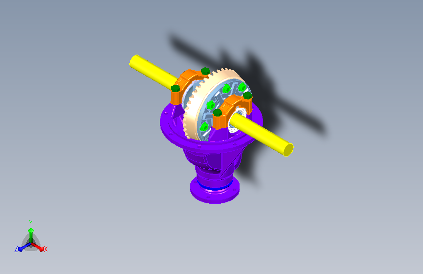 对称式锥齿轮差速器