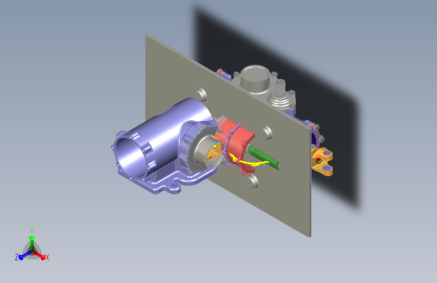 飞机翼改变方向的传动原理