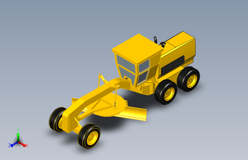 工程平整车3D模型