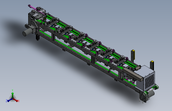 带回流功能的双层双列皮带输送机