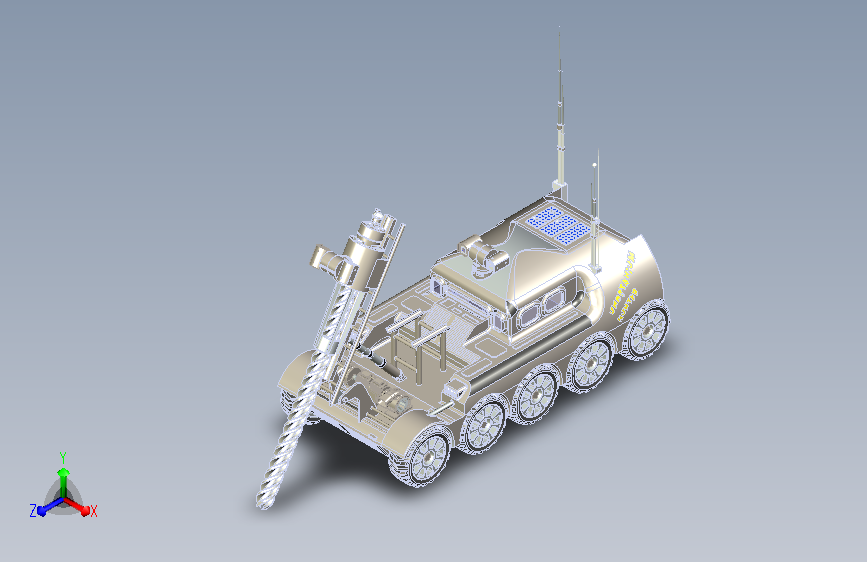 狂炫科幻的月球车模型