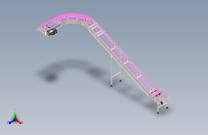 链式爬坡转弯落差输送线