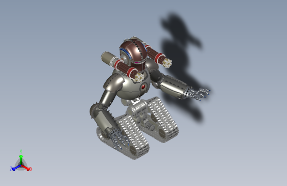 履带式终结者3D模型