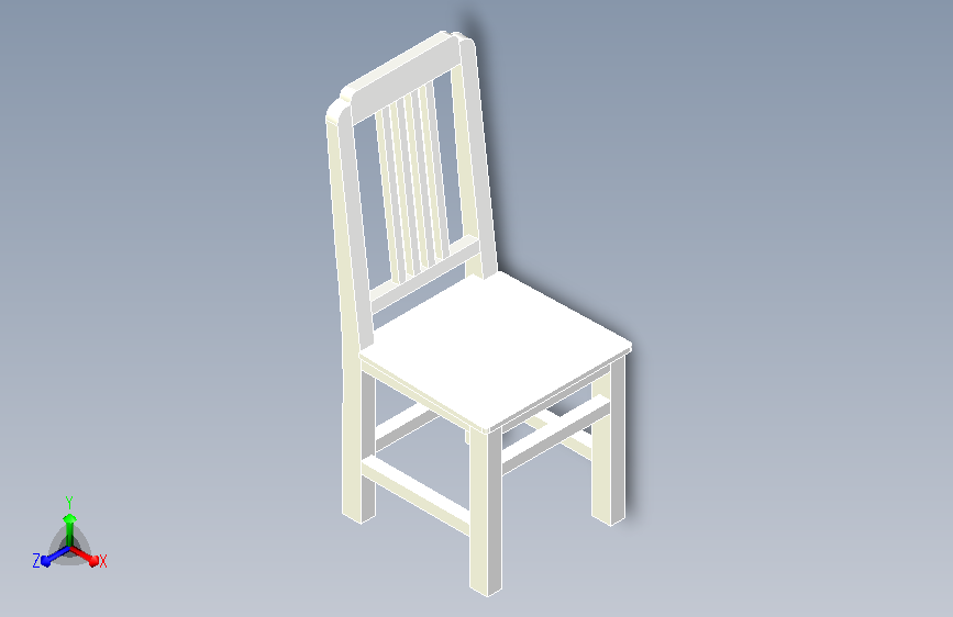 木椅3D模型