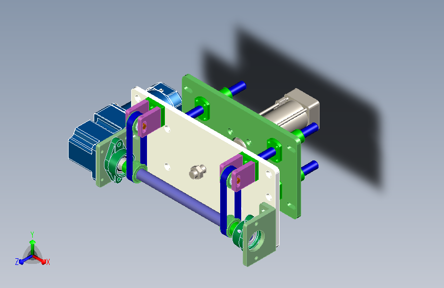 气缸顶升横移机构，同步带移栽机构