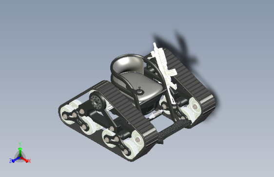 全地形履带驱动单座越野轮椅