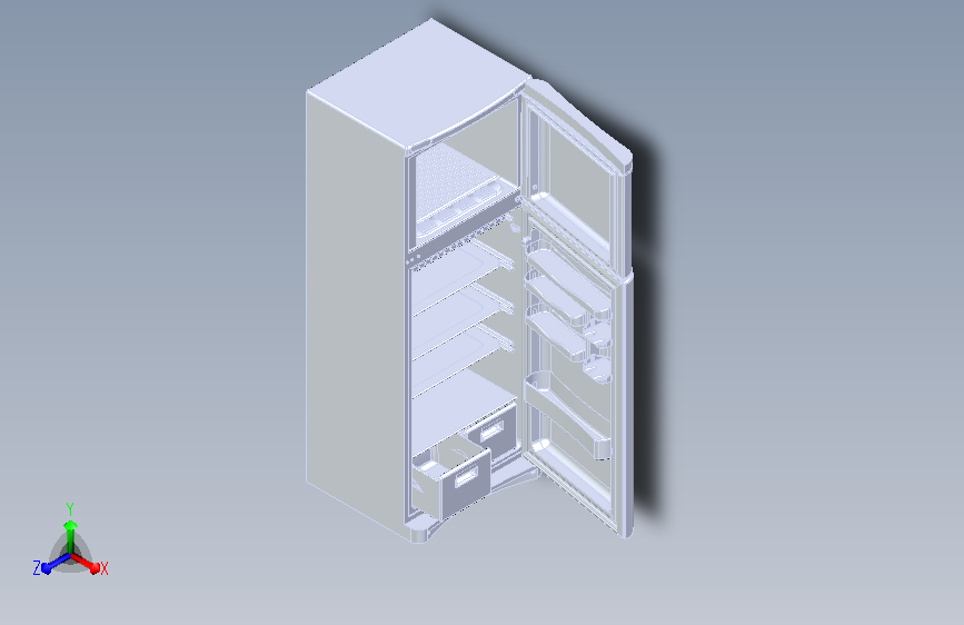 上下单开门冰箱