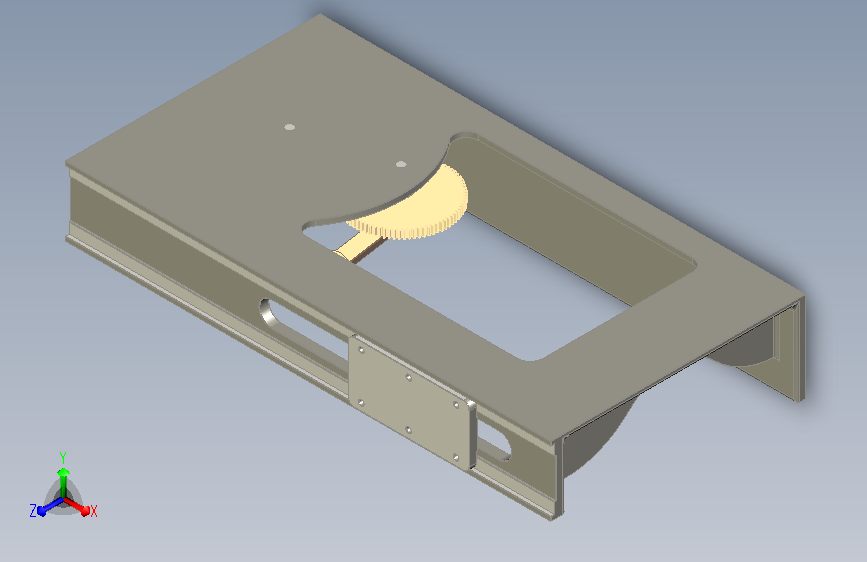 双齿轮单滑块曲柄连杆传动机构