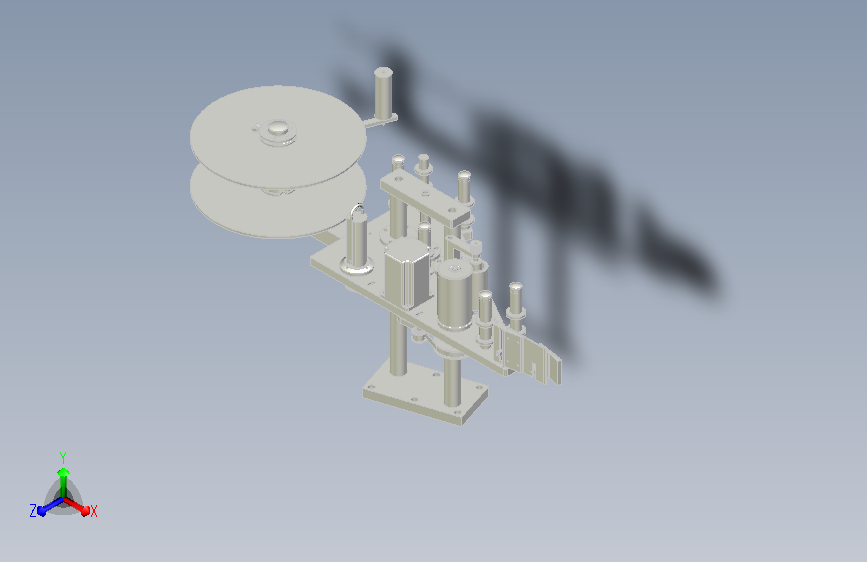 贴标机标头模型