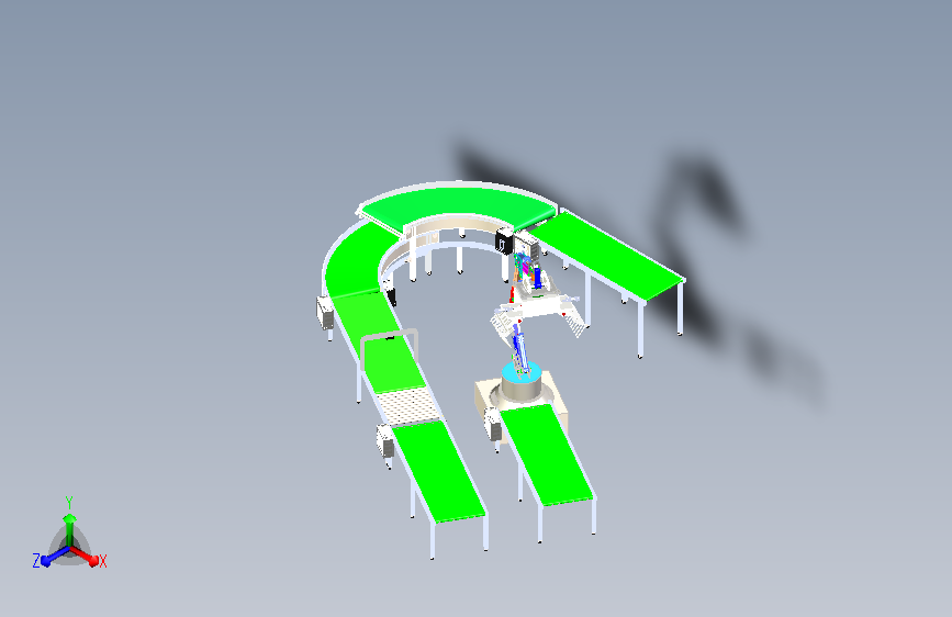 弯角可调分拣机