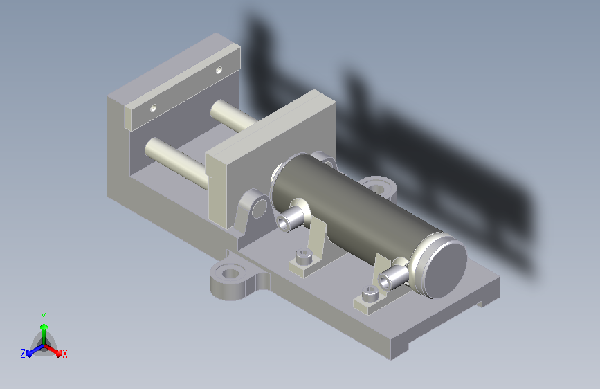 液压台虎钳3D设计稿