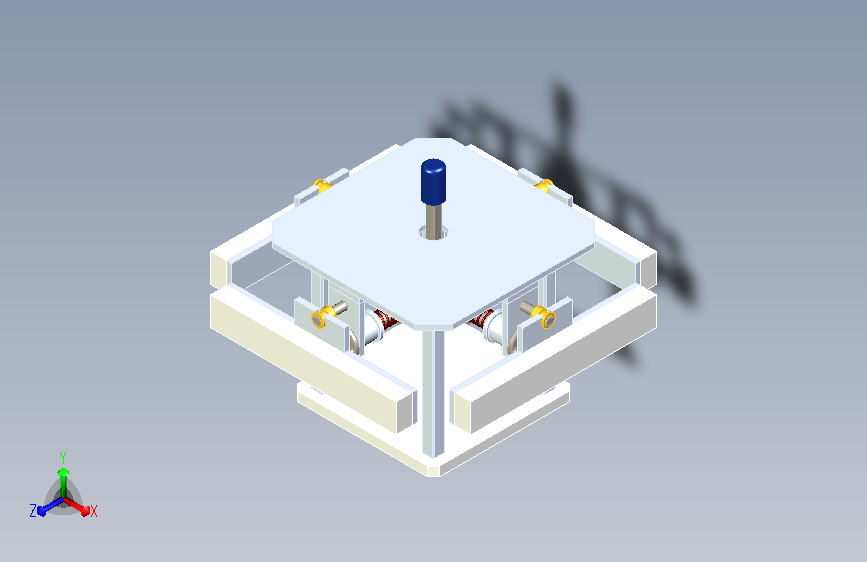 一种顶升自动夹紧机构